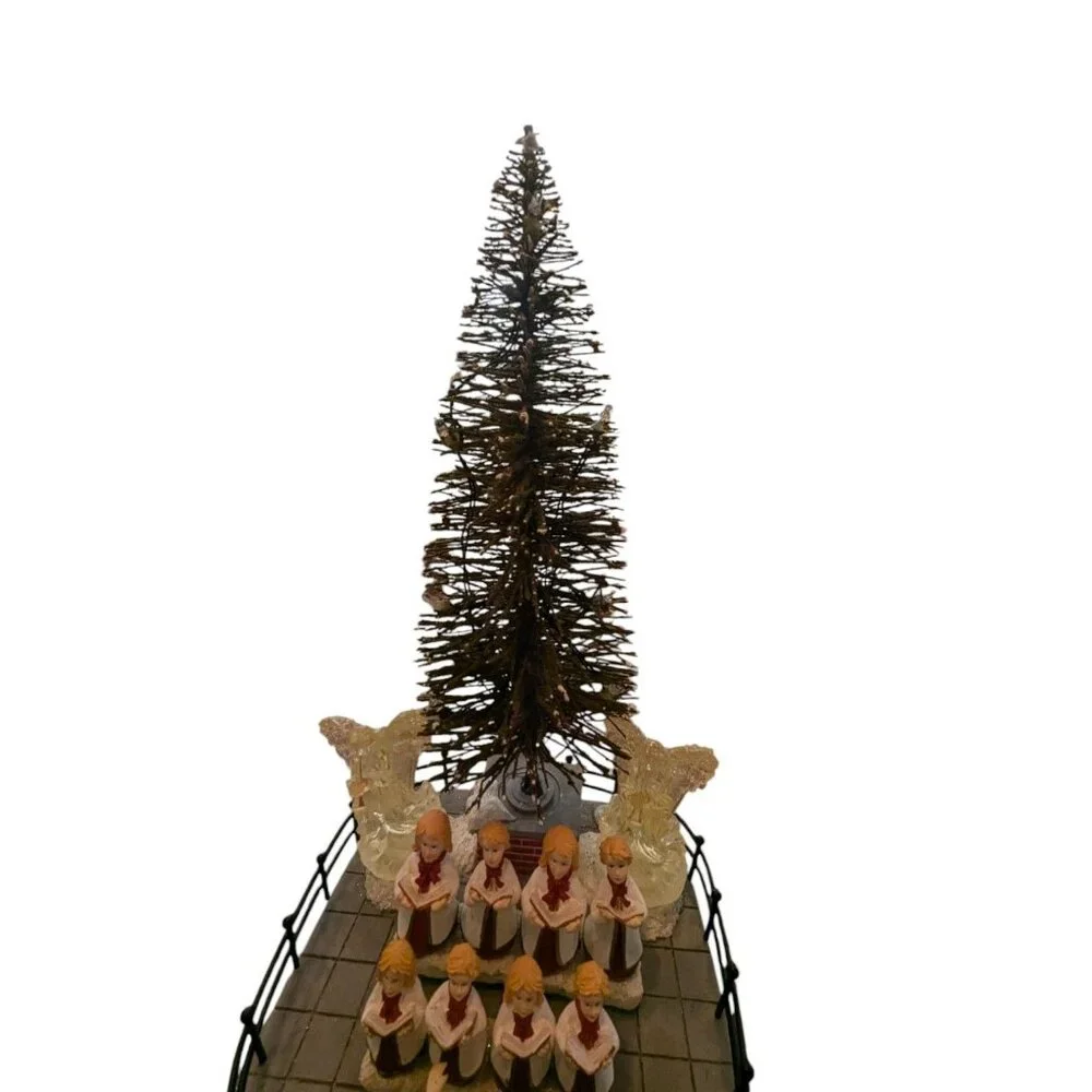 Winter Valley Animated Choir & Tree Christmas Decoration With Lights & Motion